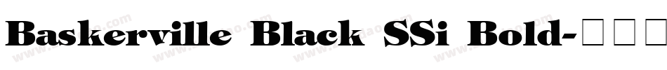 Baskerville Black SSi Bold字体转换